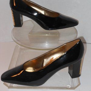 PERE WUCI BLACK GENUINE LEATHER PUMPS SIZE 12 M